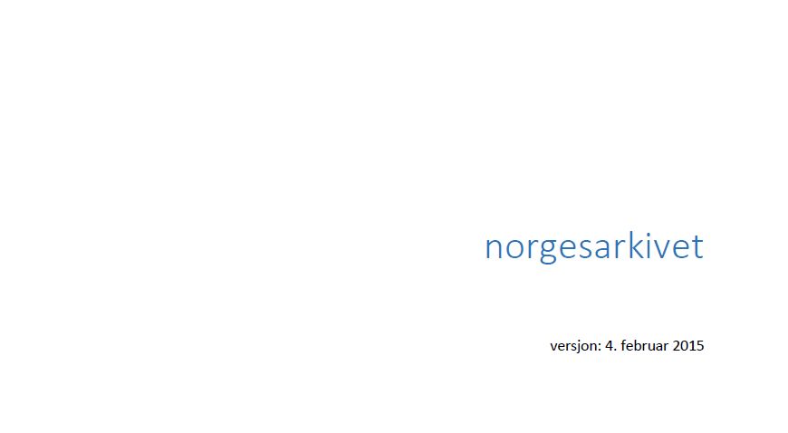 norgesarkivet